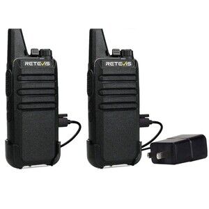 Retevis RT22 Two Way Radio UHF 16 CH VOX Walkie Talkies Rechargeable 2 Pack